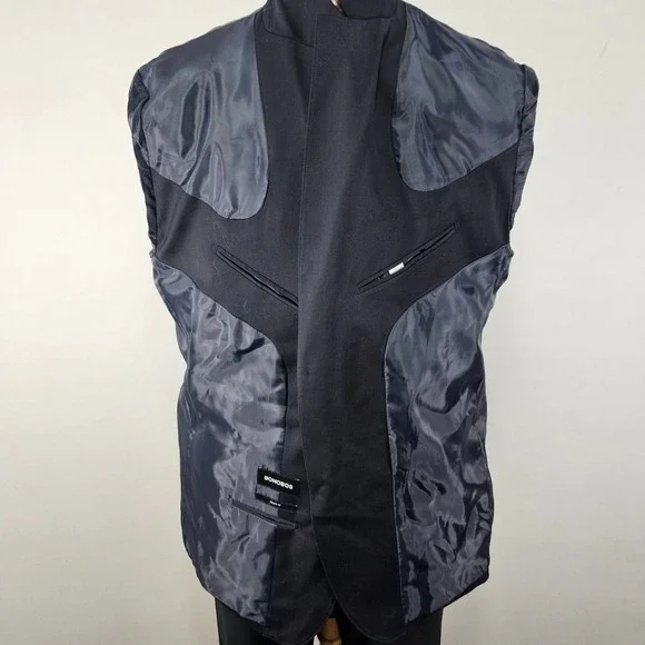 Bonobos Men's Sport Coat Blazer Two Button Navy Wool Spandex Athletic Fit 48R - Picture 13 of 16